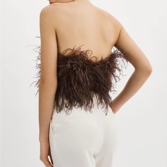 ZAINA | FEATHER BUSTIER - Picture 4 of 5